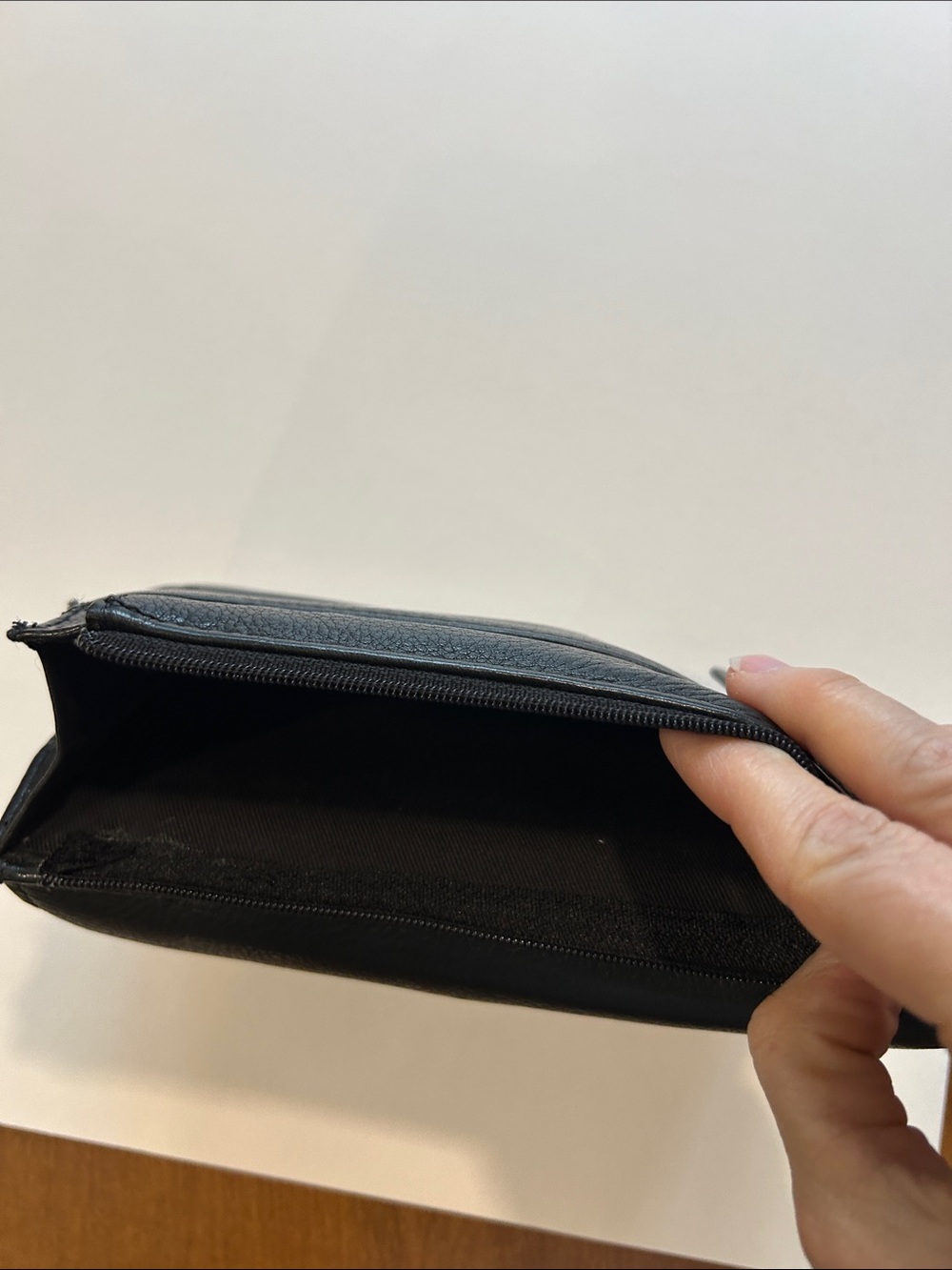 Fossil Black Leather Zip & Flap Wallet - Picture 7 of 9